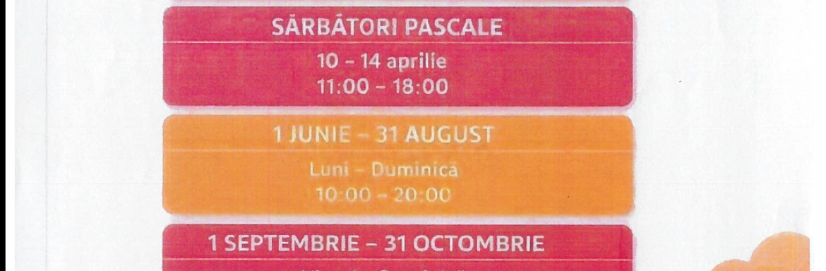 Program trenulet luna Octombrie