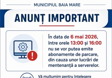 Anunt Important
